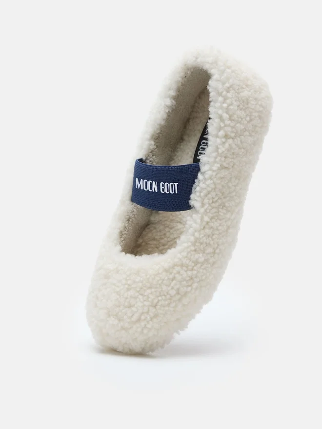 Shearling White Ballerinas Shearling White Ballerinas