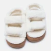 Shearling White Sandals Shearling White Sandals